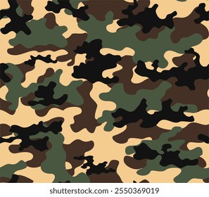 
Camuflaje de patrones militares. Fondo de Vector para el diseño, impresión inconsútil del ejército