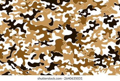 Camouflage military seamless pattern army fabric textile retro style clothing creative colors abstract army art texture classic design soldier uniform