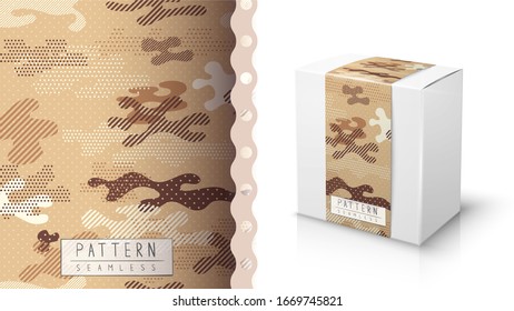 Camouflage military seamless pattern - idea for print.