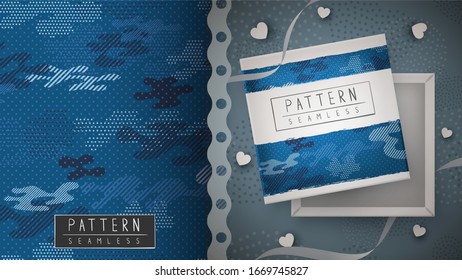 Camouflage military seamless pattern - idea for print.