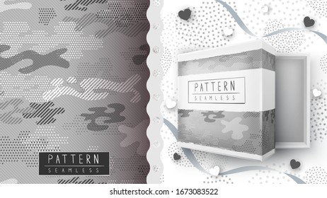 Camouflage military seamless pattern - idea for print.