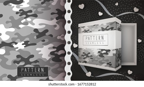 Camouflage military seamless pattern - idea for print.