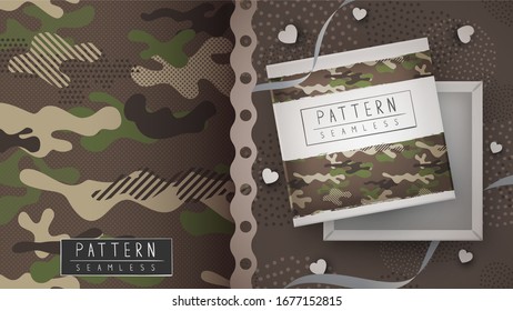 Camouflage military seamless pattern - idea for print