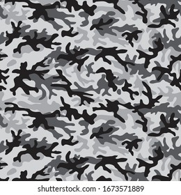 Camouflage military seamless repeating pattern. 