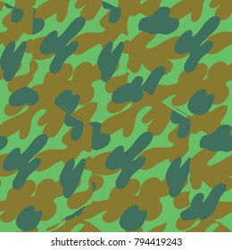 Camouflage military vector seamless pattern