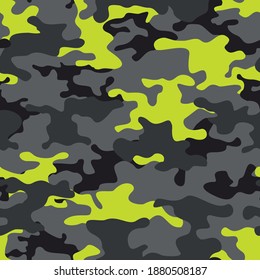Camouflage modern seamless pattern. Abstract background. Print on fabric on clothes. Vector