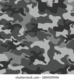 Camouflage is a modern seamless pattern. camo. Print on fabric on paper. Vector