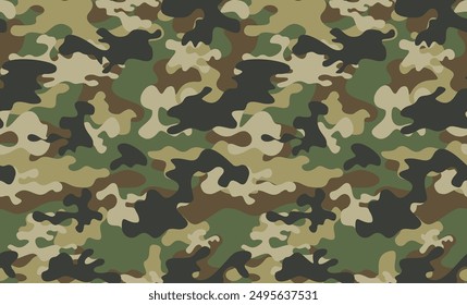 camouflage modern vector pattern, repeat texture, seamless stylish military design