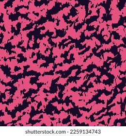 Camouflage Net Pastel Repeated Artistic Vector Background. Magenta  Seamless Pattern. Light Repeated Abstract Vector Graffiti. Black Seamless Summer Graphic Art.