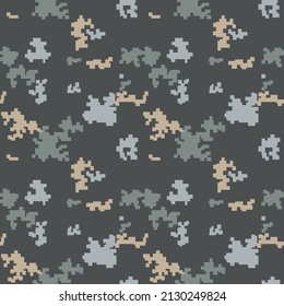 
Camouflage panoramic pattern. modern vector military background.