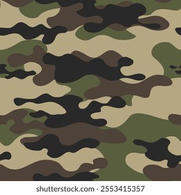 
camouflage pattern abstract vector military background seamless print