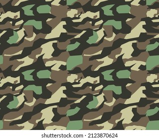 Camouflage pattern, army clothing print seamless design