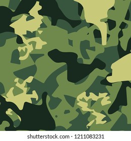 Camouflage pattern back