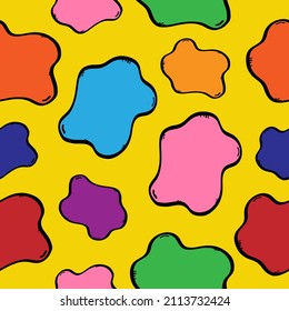 Camouflage pattern background Animal colorful logo icon sign Cartoon abstract doodle design Children's style Fashion print clothes apparel greeting invitation card cover flyer poster textile banner ad