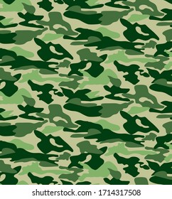 Camouflage pattern background Classic clothing camo repeat print