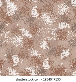 Camouflage pattern background. Classic clothing style masking camo repeat print
