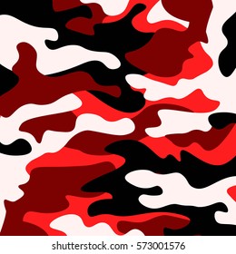 Camouflage Pattern Background Classic Clothing Style Stock Vector ...