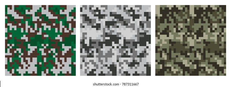 Camouflage pattern background. Classic clothing style