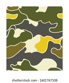 Camouflage pattern background. Modern clothing style masking camo repeat print. Design element. Vector illustration.