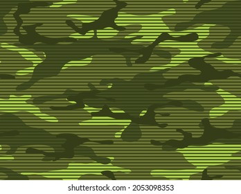 Ilustración vectorial sin fisuras en el fondo del patrón de camuflaje. Patrón de camuflaje geométrico sin soldadura de abstracto militar. patrón impecable.