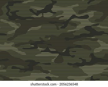 Camouflage Muster Hintergrund nahtlose Vektorgrafik. Militärisches abstraktes geometrisches nahtloses Tarnmuster. nahtloses Muster.