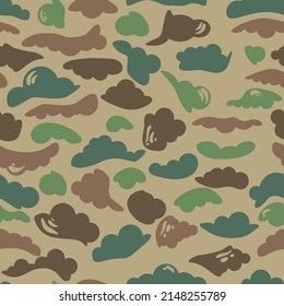 Camouflage pattern background seamless vector. Army camouflage pattern. Disguise.