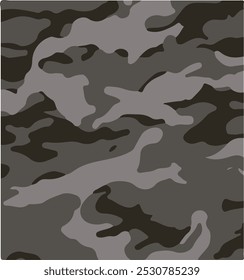 Camouflage Muster Hintergrund nahtlose Vektorgrafik. Klassische Kleidung Stil Maskierung Camo-Repeat-Print. Grün braun schwarz olivfarben waldstruktur