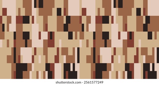 Camouflage pattern background seamless vector illustration. Classic clothing style masking camo repeat print. Green brown black olive colors forest texture