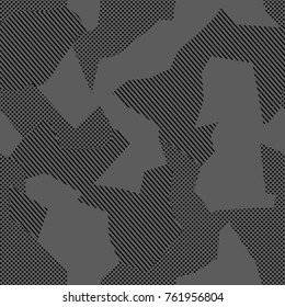 Camouflage pattern background seamless vector illustration. Military Fashionable, Abstract geometric seamless camouflage pattern. 