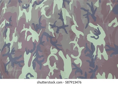 Camouflage pattern background. Vector.