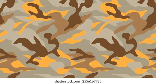 Camouflage pattern background vector. Classic clothing style masking camo repeat print. Virtual background for online conferences
