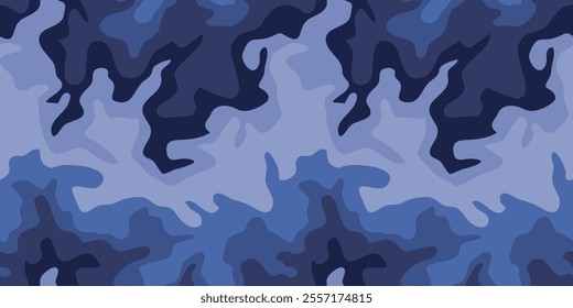 Camouflage pattern background vector. Classic clothing style masking camo repeat print. Virtual background for online conferences