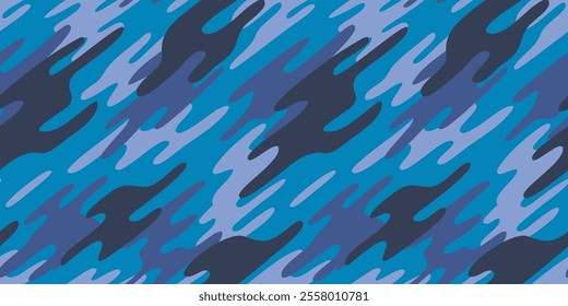 Camouflage pattern background vector. Classic clothing style masking camo repeat print. Virtual background for online conferences
