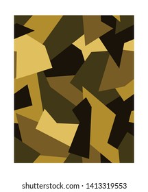 Camouflage pattern background vector illustration. Military Fashionable, Abstract  seamless camouflage pattern.