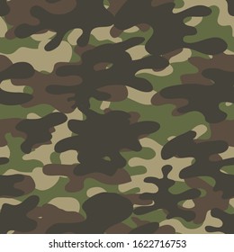 Camouflage pattern. Design element for poster, clothes decoration, card, banner. Vector illustration