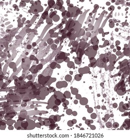 Camouflage Pattern.   Fashion Concept. Distress Print. Bordo, Pink Illustration. Dirty Surface Textile. Ink Stains. Spray Paint. Splash Blots. Artistic Creative Vector Background.