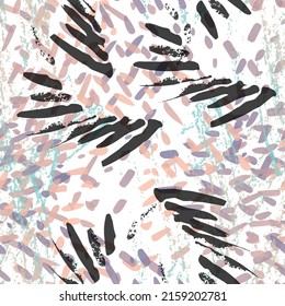 Motif De Camouflage.   Concept de mode. Impression de la serrure. Illustration Bleue, Verte, Grise. Graffiti Surface Textile. Taches D'Encre. Pulvériser la peinture. Splash Blots. Arrière-Plan Artistique Vectoriel Créatif.
