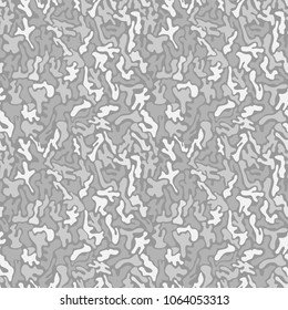 Camouflage pattern. Fashionable Millatry print. Seamless vector army green hunting background.