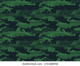 Camouflage pattern from honeycomb texture print