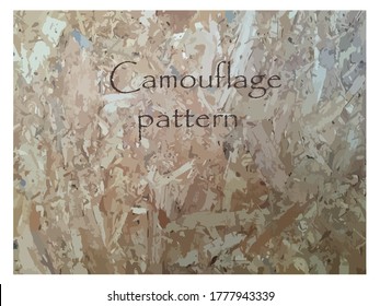 Camouflage pattern made from plywood texture pattern