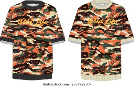 camouflage pattern men t shirt
men t shirt template
street wear tee