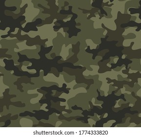 
Camouflage pattern military seamless pattern vector graphic modern stylish print design. Khaki background