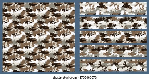 patrón de camuflaje.
Si los números de patrón coinciden, se conectará a otros colores.
Con swatch