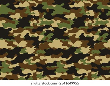 
padrão de camuflagem fundo do exército sem costura, textura de tecido militar, design de rua na moda