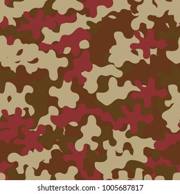 Camouflage pattern seamless background. Animal military camouflage. Abstract seamless pattern for army, hunting, fashion cloth textile. Colorful modern soldier style. Vector militaristic texture