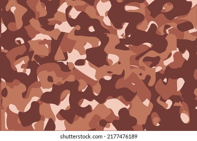 Camouflage Muster nahtloser Hintergrund. Militärische Tarnung von Tieren. Abstraktes nahtloses Muster für Armee, Jagd, Modegewebe Textilien. Farbiger moderner Soldatenstil. Vektormilitaristische Textur