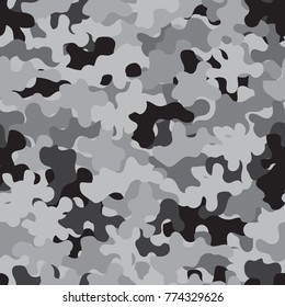 Camouflage pattern seamless background. Animal military camouflage. Abstract seamless pattern for army, hunting, fashion cloth textile. Colorful modern soldier style. Vector militaristic texture