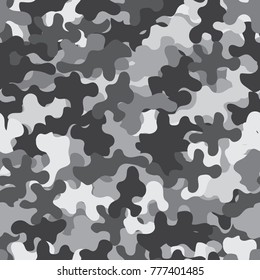 Camouflage pattern seamless background. Animal military camouflage. Abstract seamless pattern for army, hunting, fashion cloth textile. Colorful modern soldier style. Vector militaristic texture