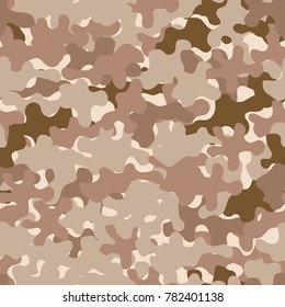 Camouflage pattern seamless background. Animal military camouflage. Abstract seamless pattern for army, hunting, fashion cloth textile. Colorful modern soldier style. Vector militaristic texture