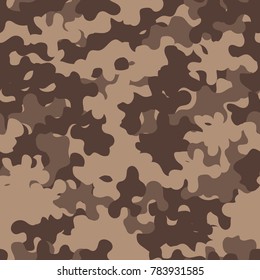 Camouflage pattern seamless background. Animal military camouflage. Abstract seamless pattern for army, hunting, fashion cloth textile. Colorful modern soldier style. Vector militaristic texture